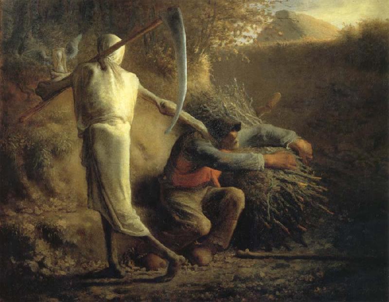 Jean Francois Millet Death and the woodcutter oil painting image